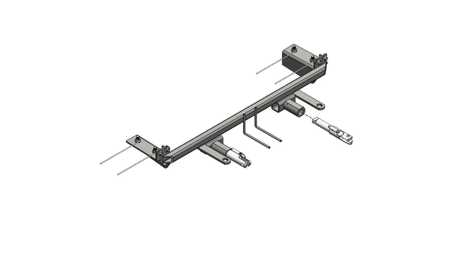Piastra + cavo inox, con linguetta